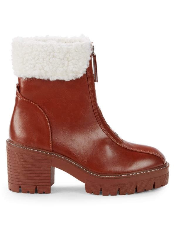 Charles by Charles David Faux Fur-Trim Booties